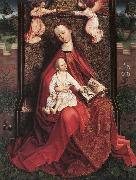 unknow artist Virgin and Child Crowned by Two Angels oil painting on canvas